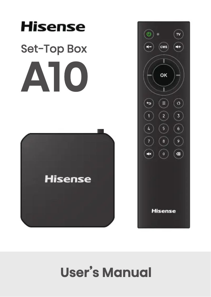 Page n°1 - Manuel utilisateur Hisense A10