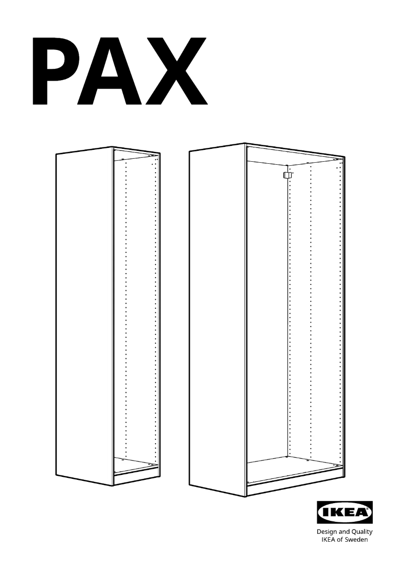Página 1 del manual Manual de usuario Ikea PAX 905.090.27