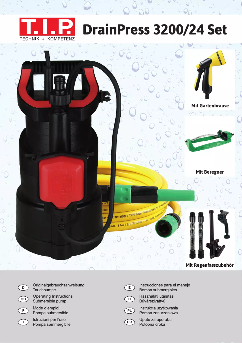 Image de la première page du manuel de l'appareil DrainPress 3200/24 Set