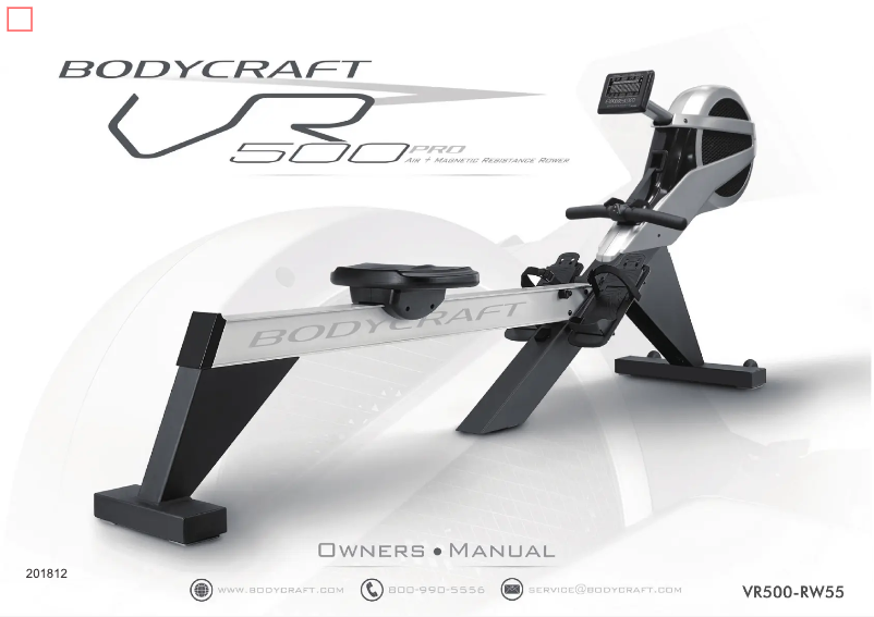 Page 1 de la notice Manuel utilisateur BodyCraft VR500