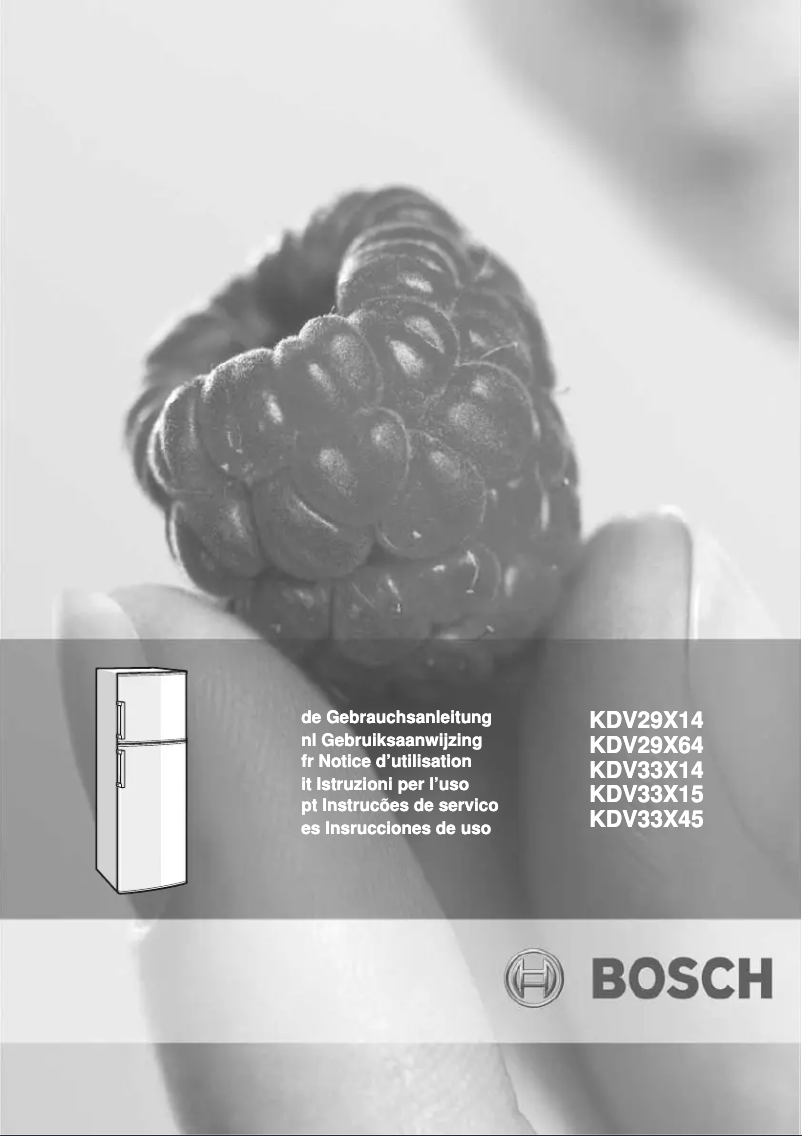 Page 1 de la notice Manuel utilisateur Bosch KDV33X45