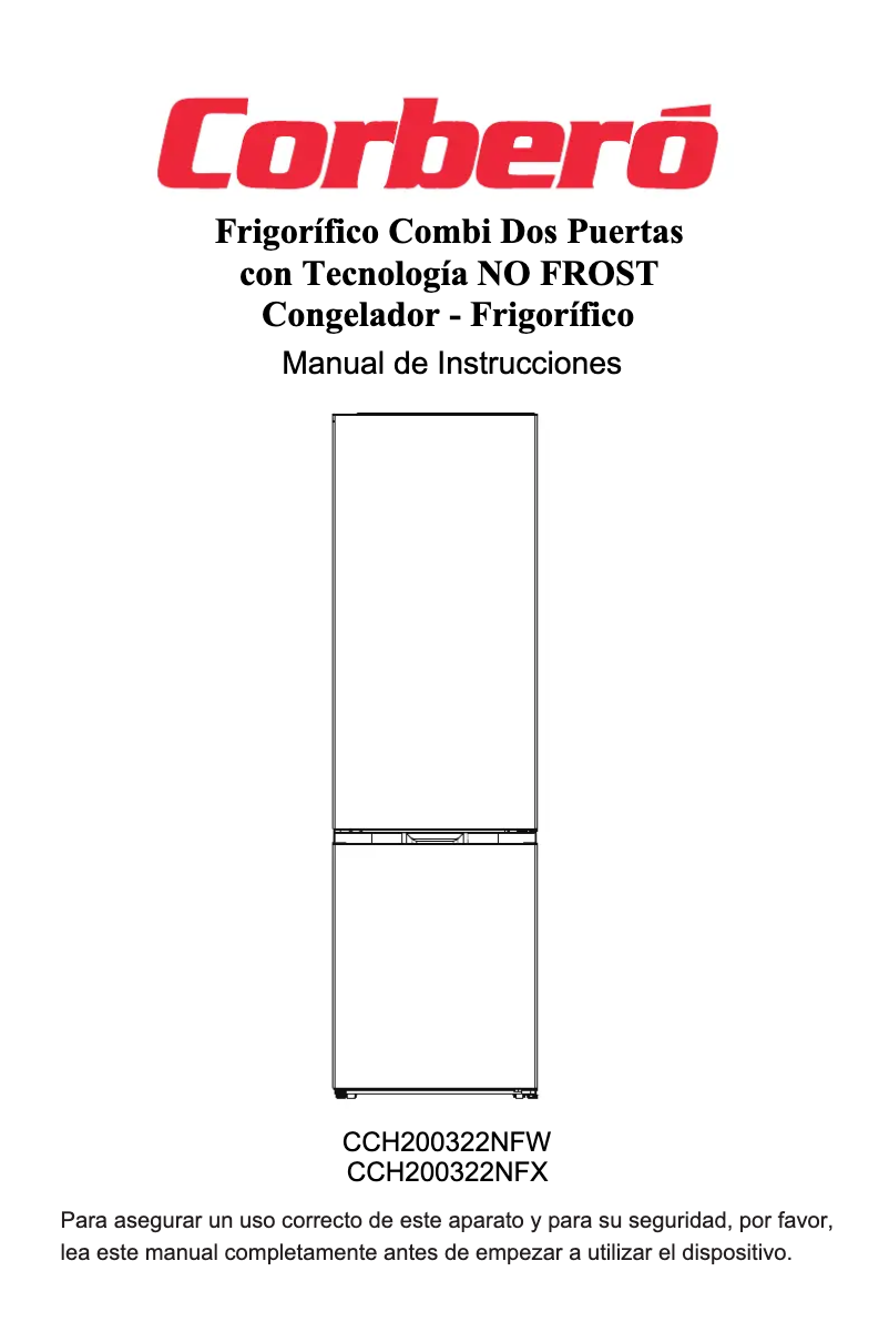 Page n°1 - Manuel utilisateur Corbero CCH200322NFW