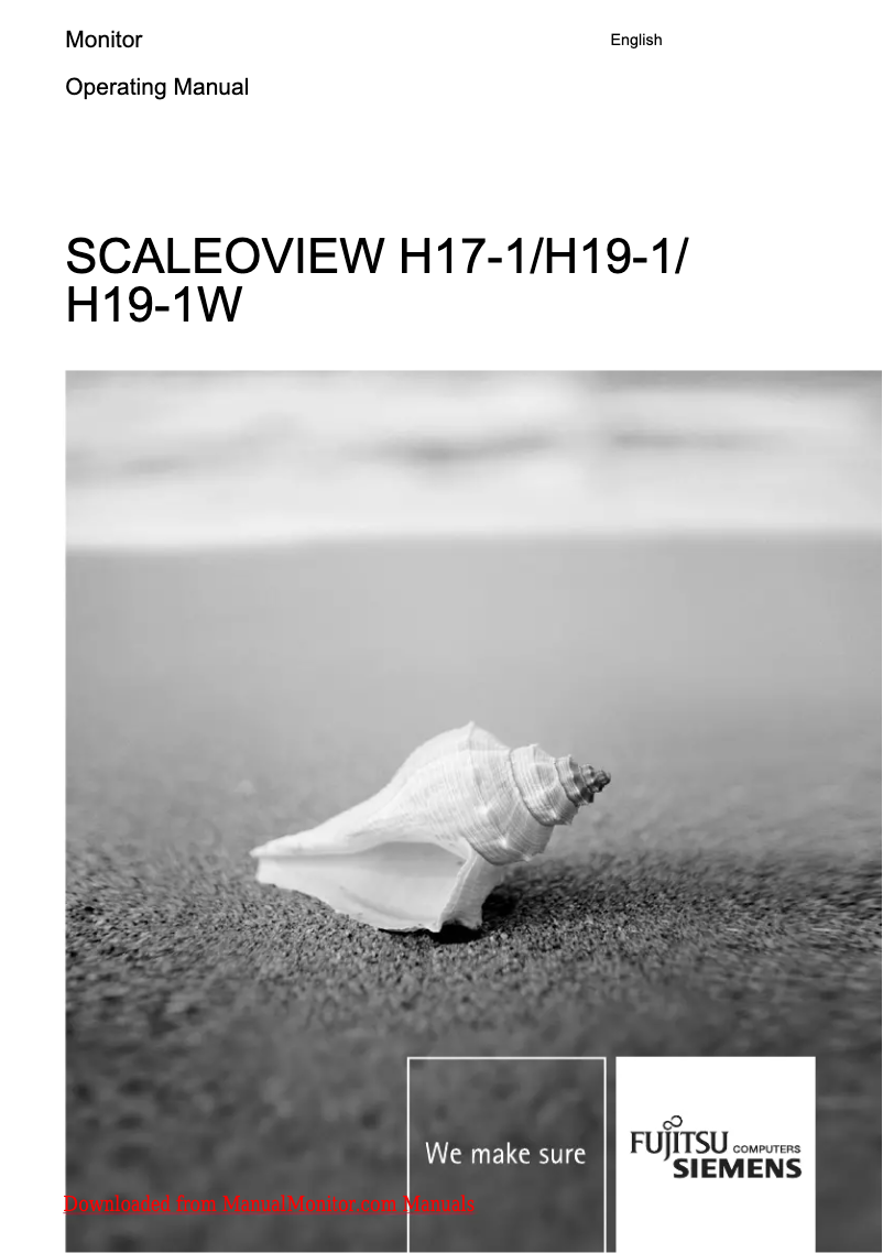 Page n°1 - Manuel utilisateur Fujitsu Siemens Scaleoview H19-1