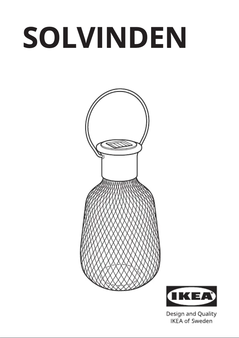 Image de la première page du manuel de l'appareil SOLVINDEN 805.138.45