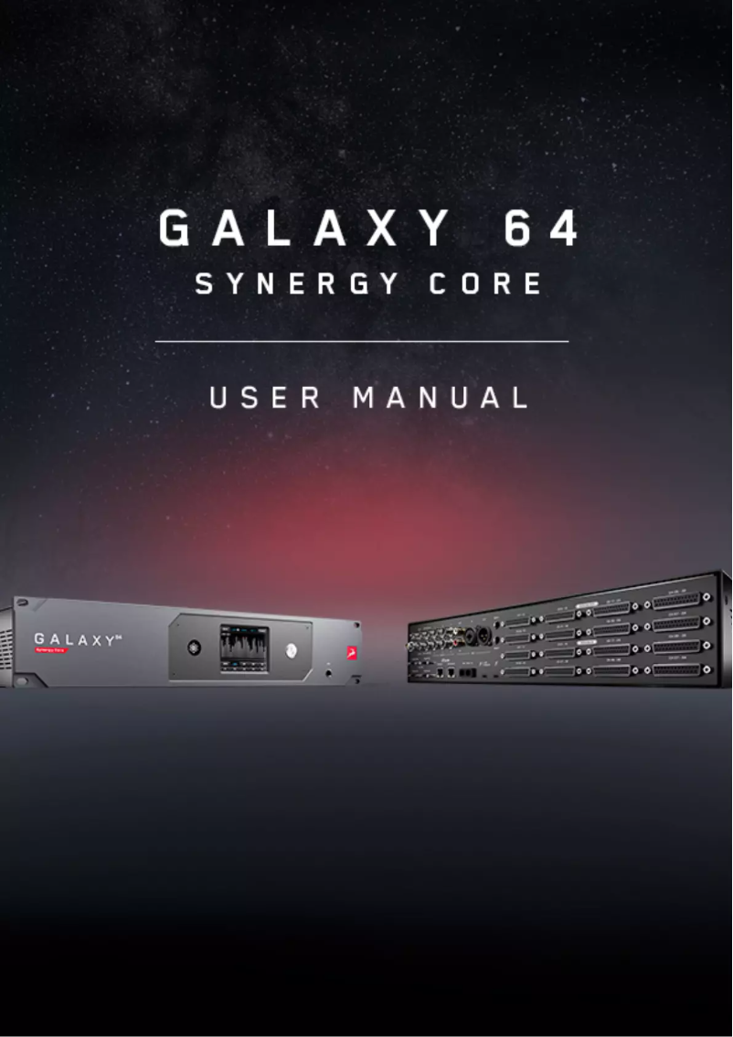 Image de la première page du manuel de l'appareil Galaxy 64 Synergy Core