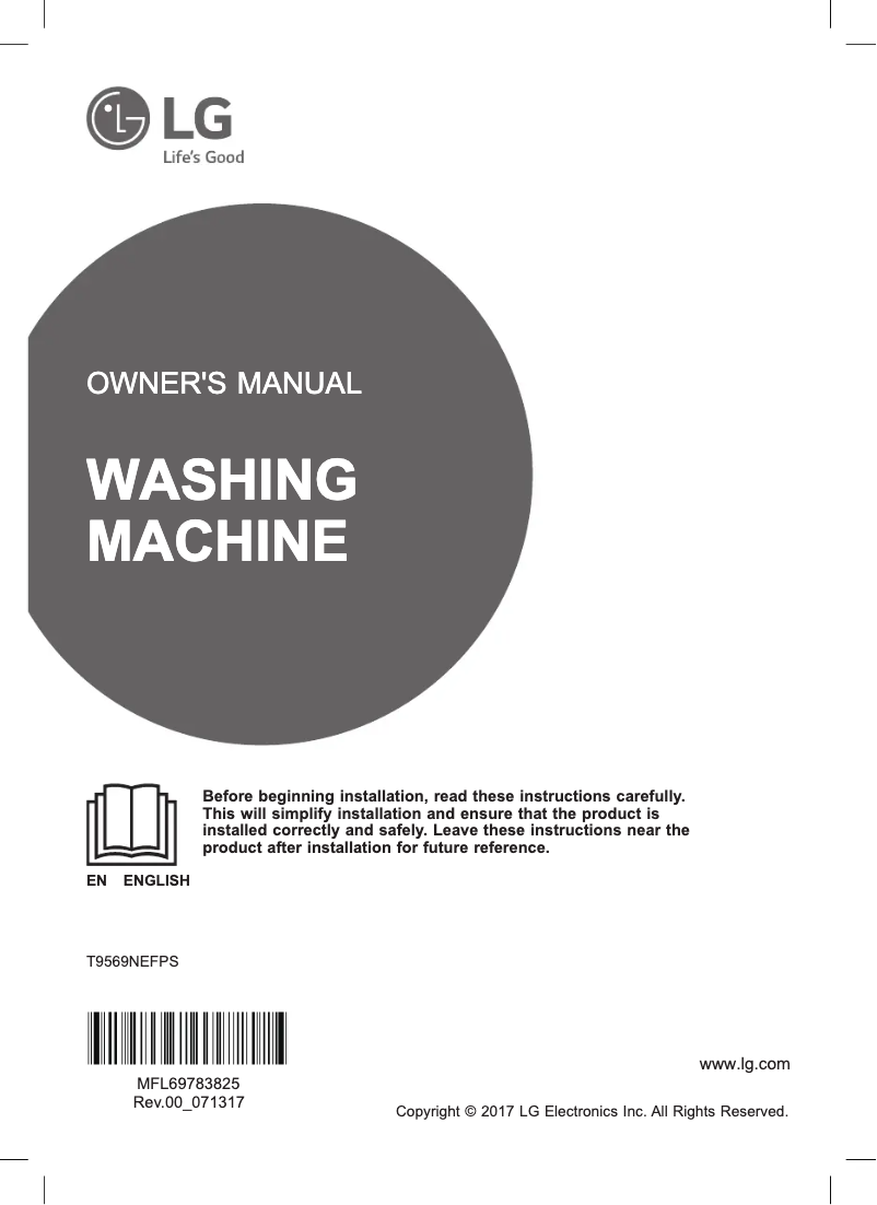 Page n°1 - Manuel utilisateur LG T9569NEFPS