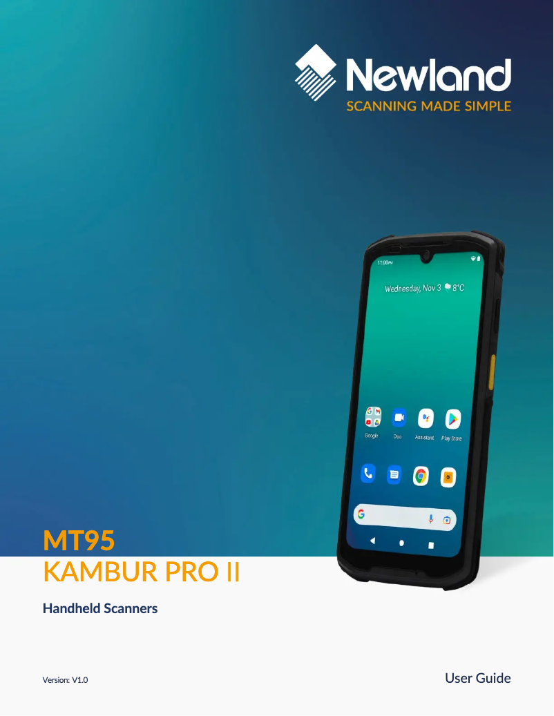 Image de la première page du manuel de l'appareil MT95 Kambur Pro II