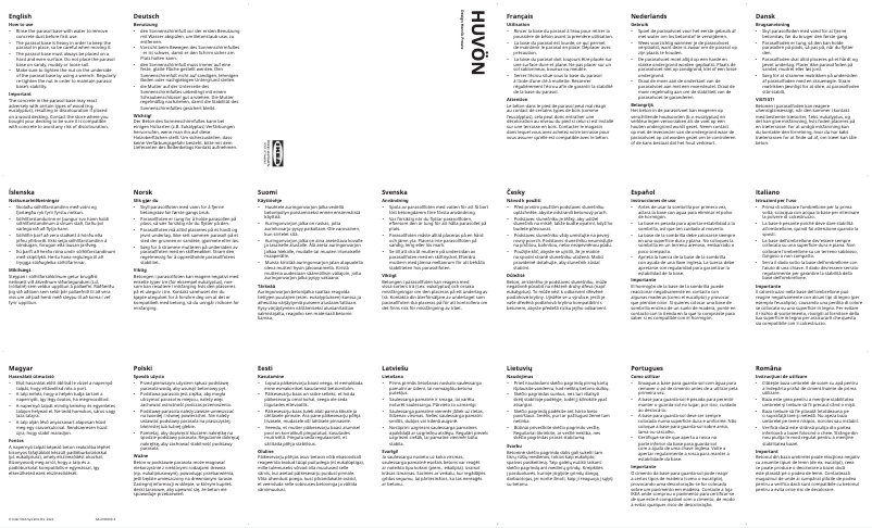 Page 1 de la notice Manuel utilisateur Ikea HUVÖN 504.571.05