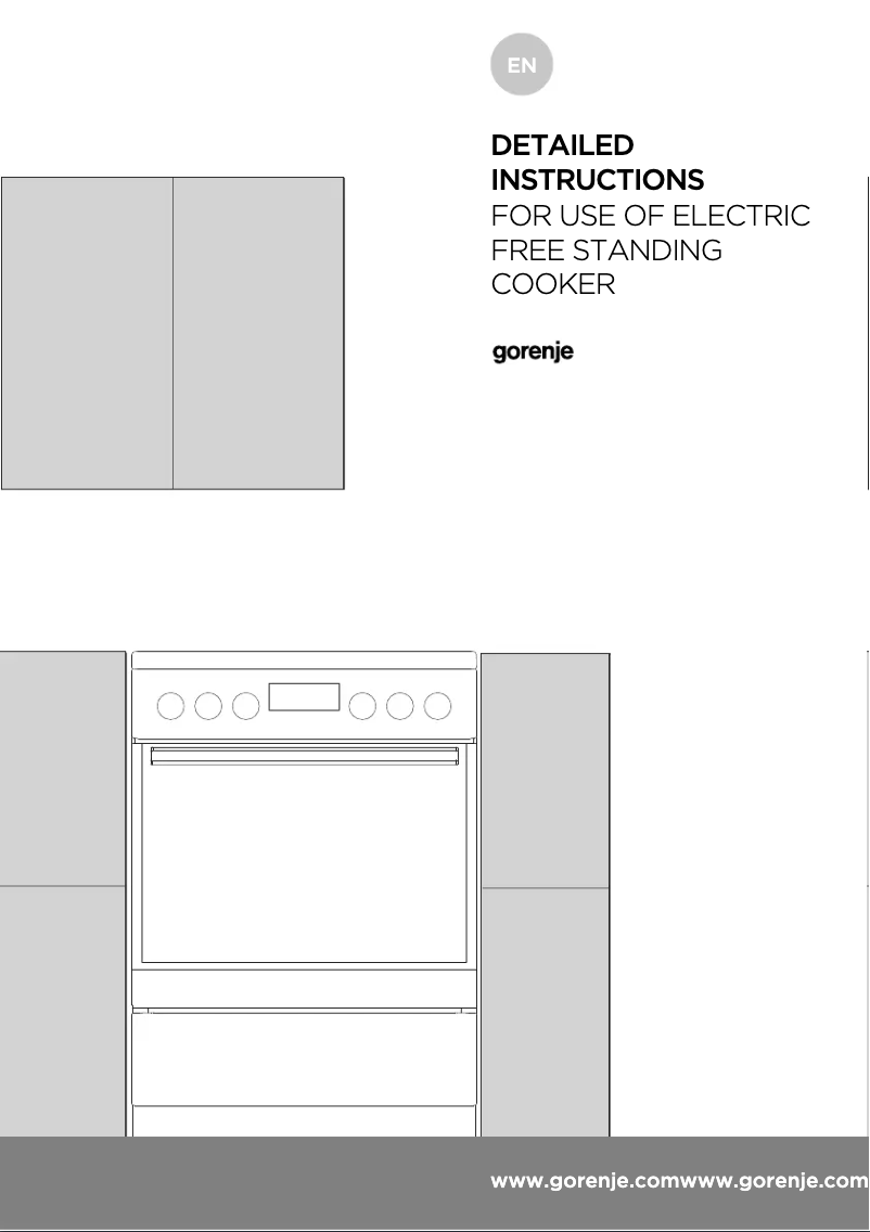 Page n°1 - Manuel utilisateur Gorenje EC647A21WV
