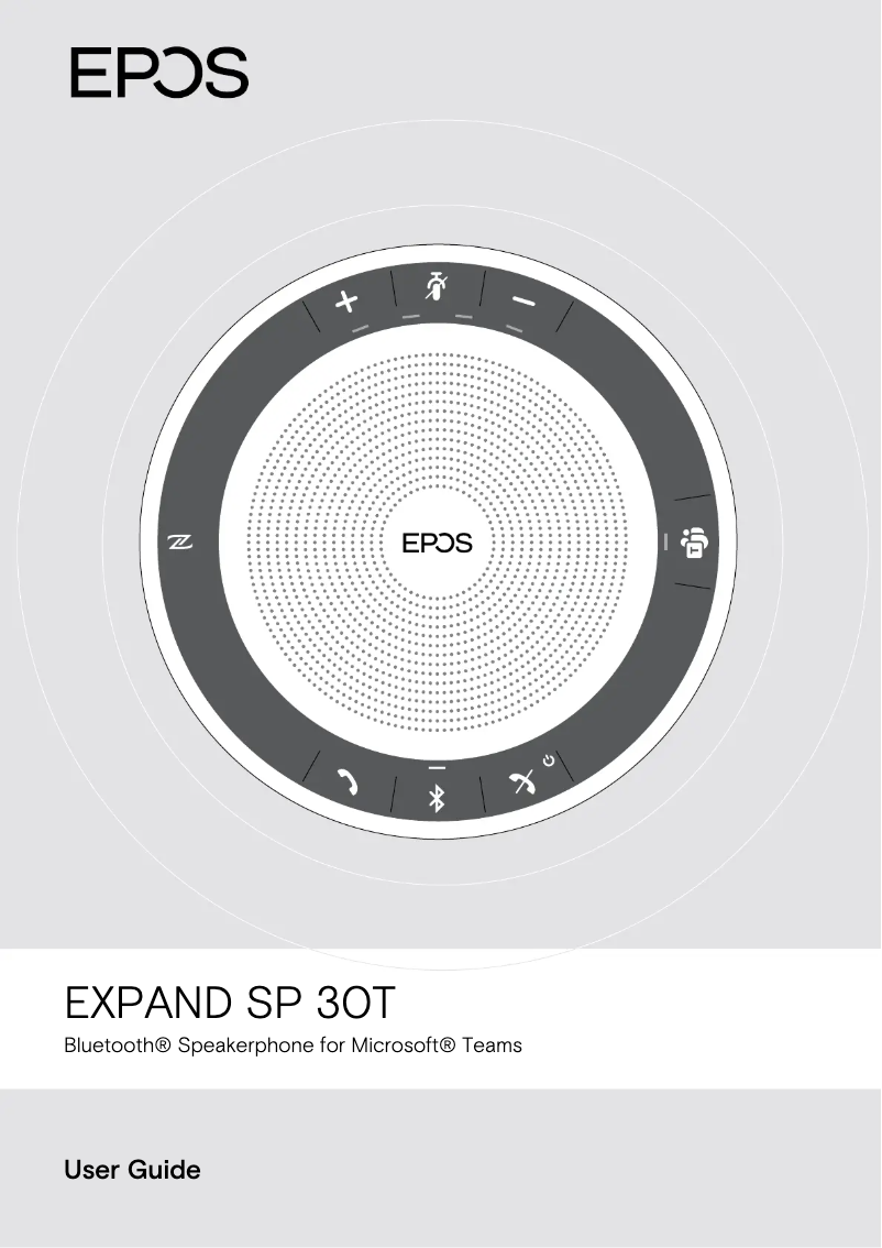 Image de la première page du manuel de l'appareil EXPAND SP 30T