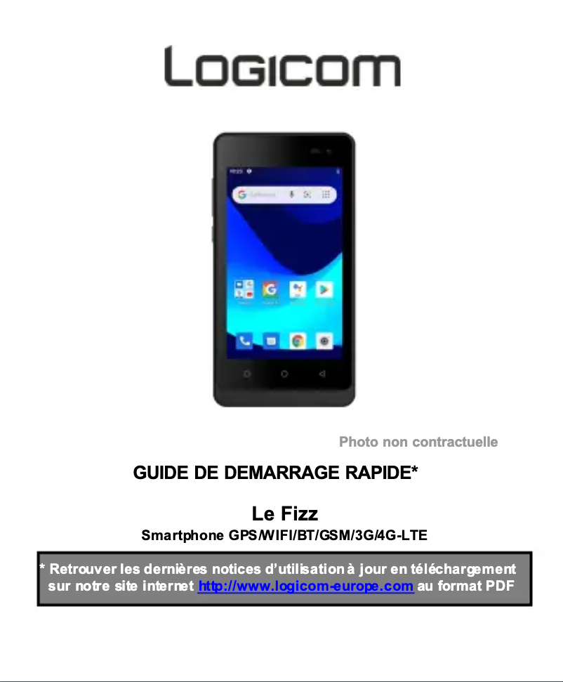 Page n°1 - Manuel utilisateur Logicom Le Spark