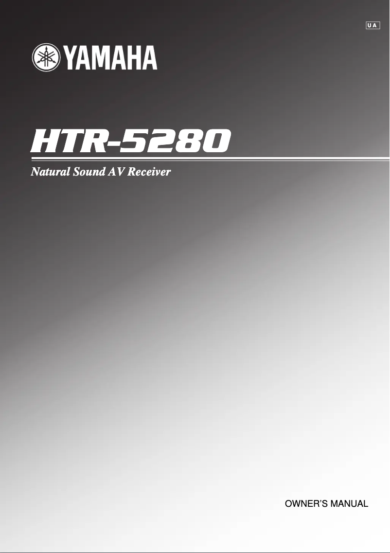 Image de la première page du manuel de l'appareil HTR-5280