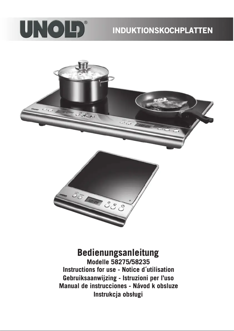 Page n°1 - Manuel utilisateur Unold 58235