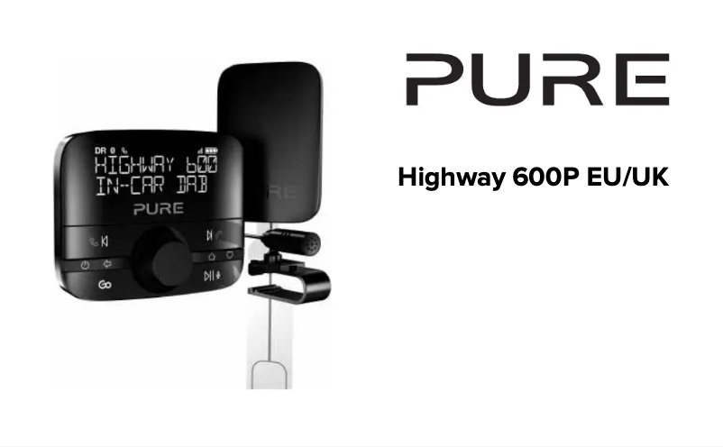Page n°1 - Manuel utilisateur Pure Highway 600P