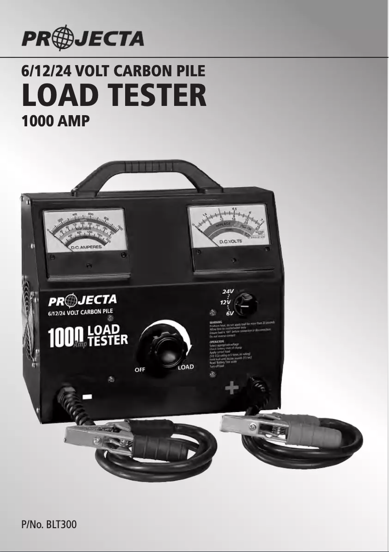 Image de la première page du manuel de l'appareil BLT300