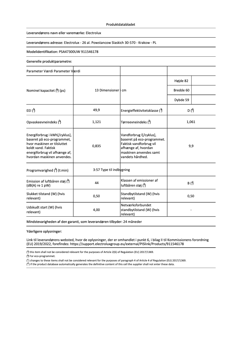 Image de la première page du manuel de l'appareil PSA47300UW