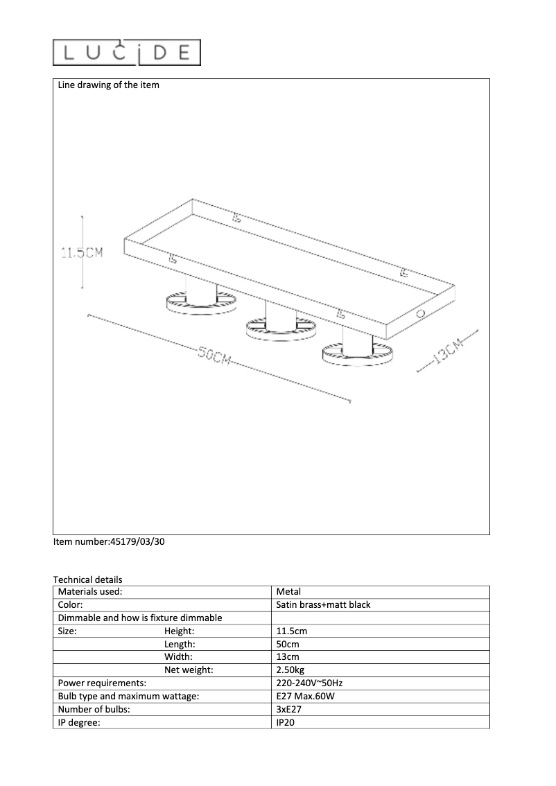 Image de la première page du manuel de l'appareil Anaka