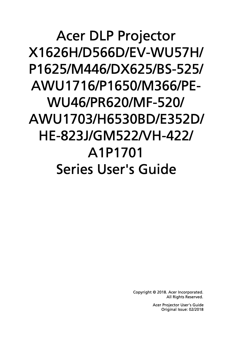 Imagen de la primera página del manual del dispositivo H6530BD