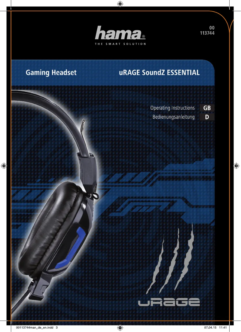 Image de la première page du manuel de l'appareil uRage SoundZ Essentia