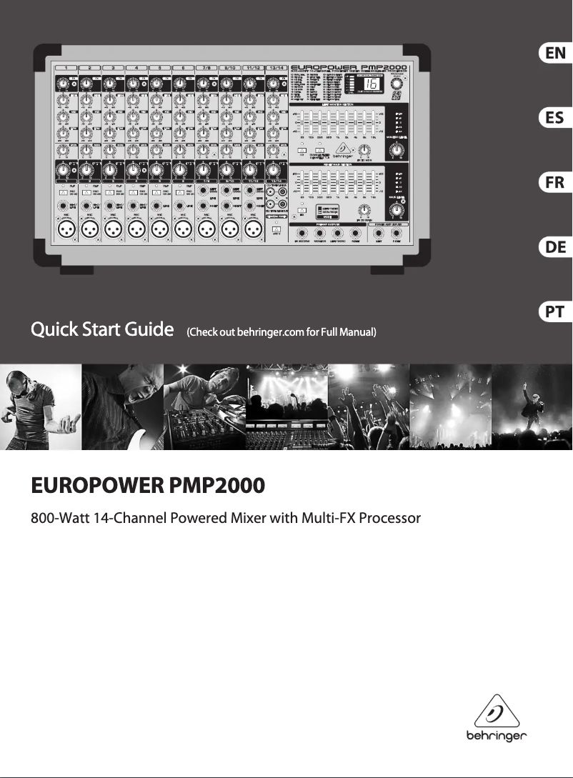 Image de la première page du manuel de l'appareil PMP2000