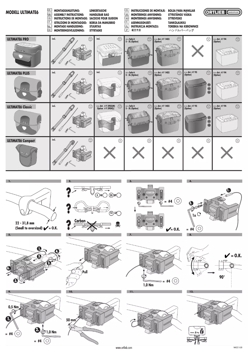 Image de la première page du manuel de l'appareil Ultimate 6 Compact