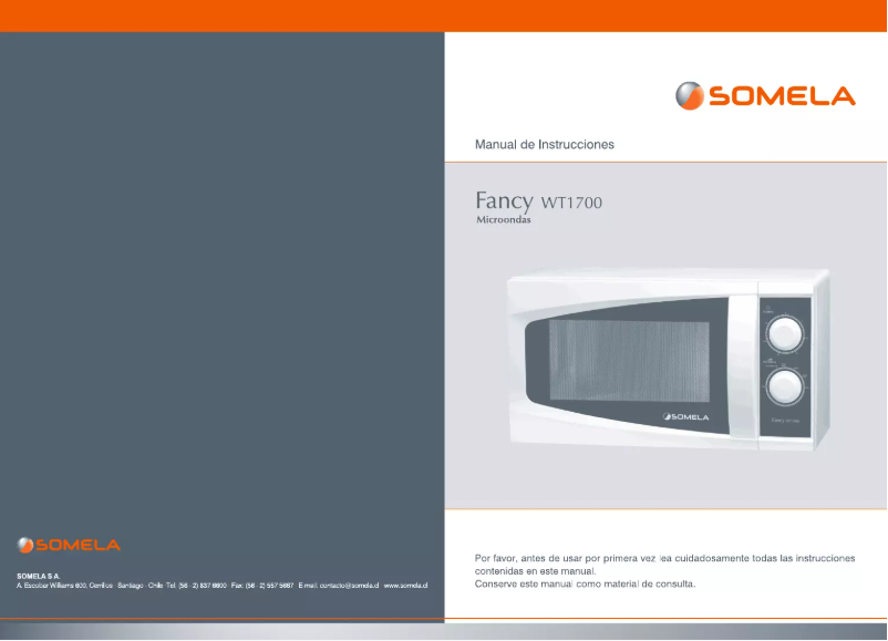 Page n°1 - Manuel utilisateur Somela Fancy WT1700