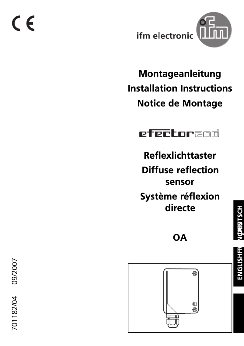 Image de la première page du manuel de l'appareil OA8507