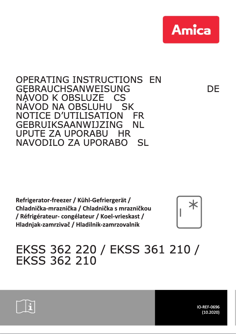 Page n°1 - Manuel utilisateur Amica EKSS 362 220