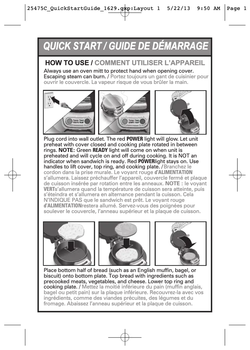 Página 1 del manual Manual de usuario Hamilton Beach 25476C