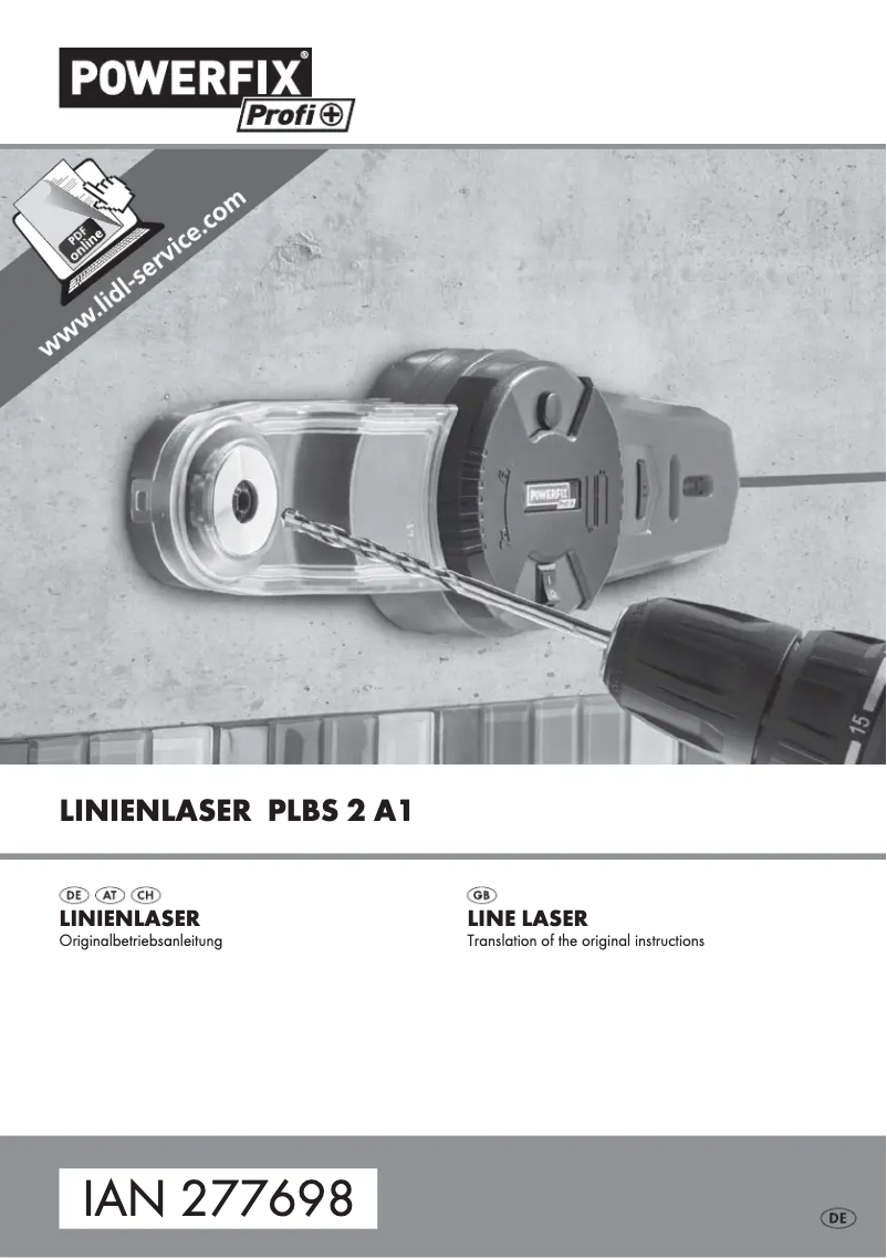 Image de la première page du manuel de l'appareil PLBS 2 A1