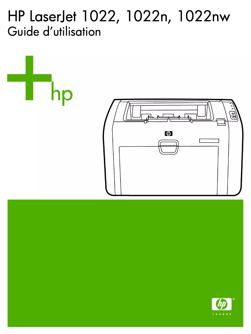 Page n°1 - Manuel utilisateur HP LaserJet 1022