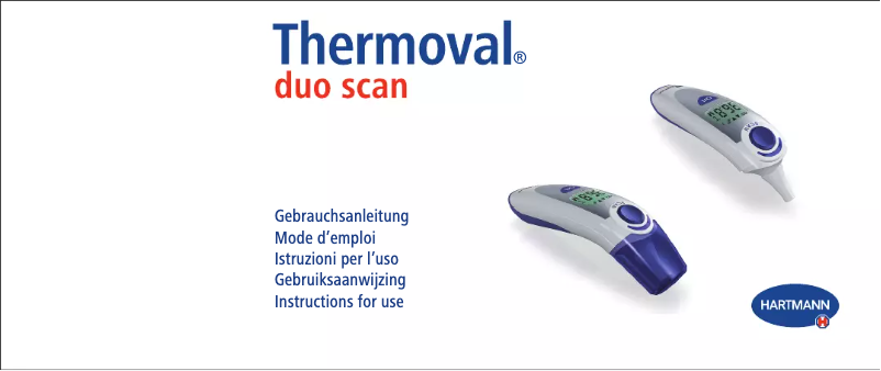 Page 1 de la notice Manuel utilisateur Thermoval Duo Scan
