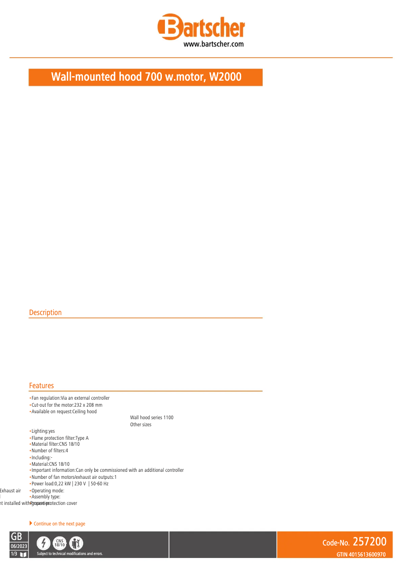 Image de la première page du manuel de l'appareil 264200