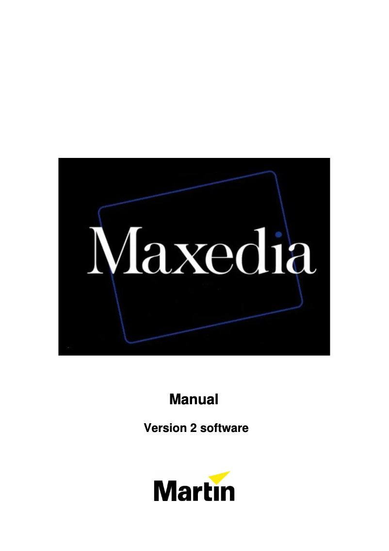 Image de la première page du manuel de l'appareil Maxedia PRO