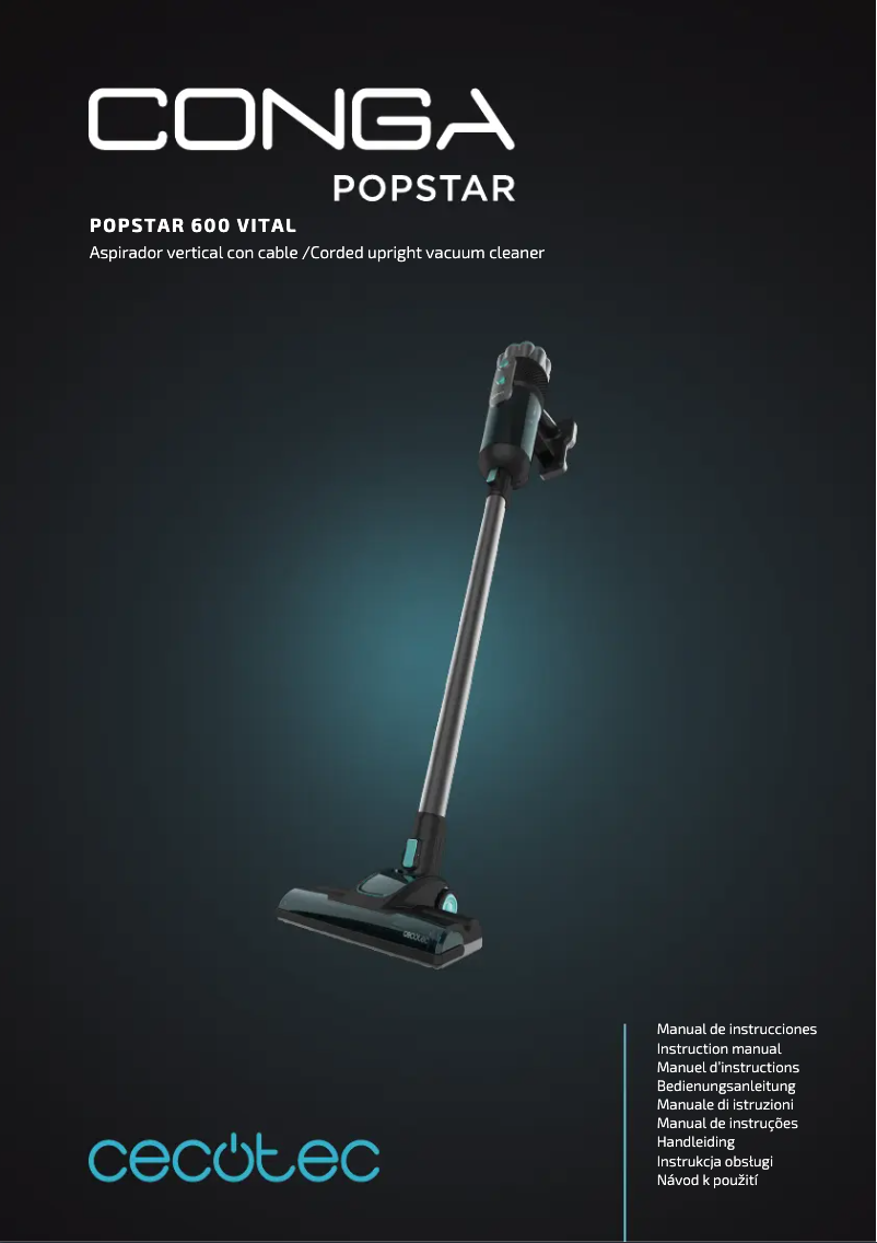 Page n°1 - Manuel utilisateur Cecotec Conga Popstar 600 Ultra
