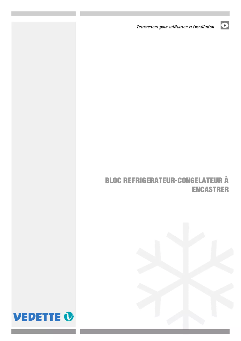 Page 1 de la notice Manuel utilisateur Vedette RC254
