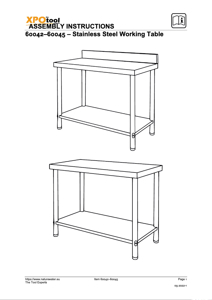 Page 1 de la notice Manuel utilisateur WilTec 60045