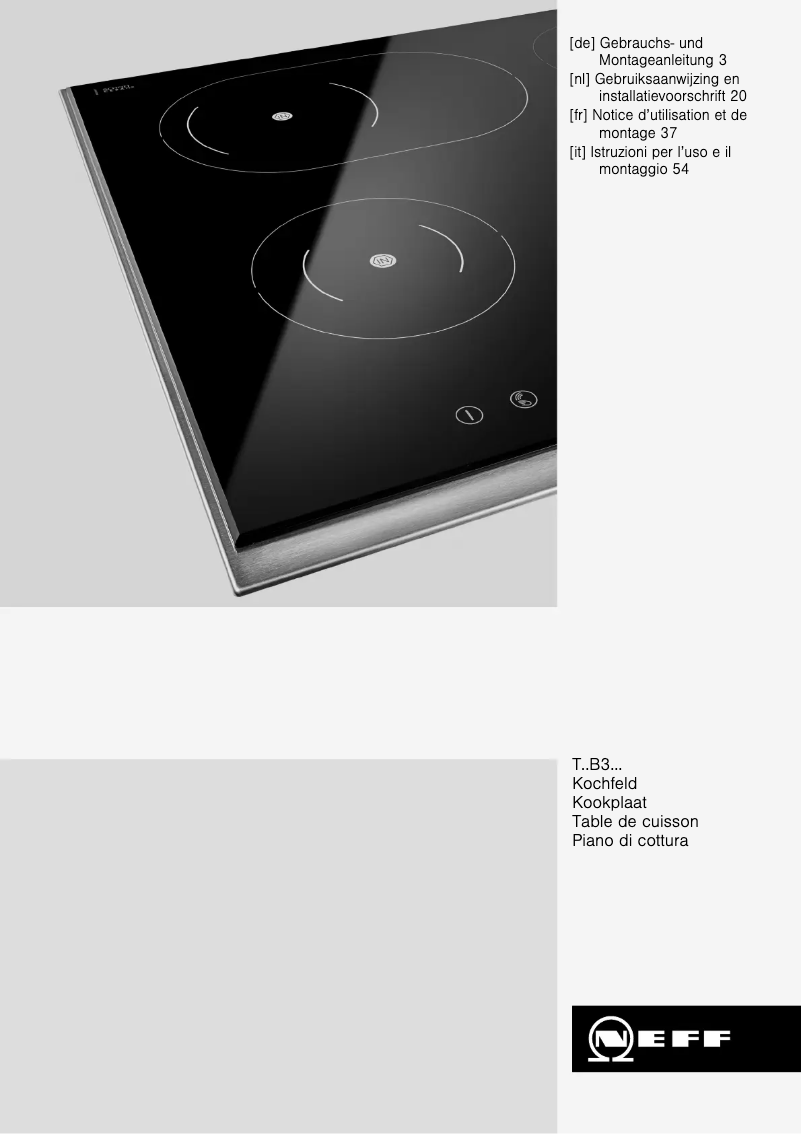 Page n°1 - Manuel utilisateur Neff T40B31N2J