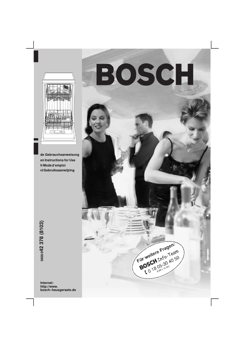 Page n°1 - Manuel utilisateur Bosch SRS4672