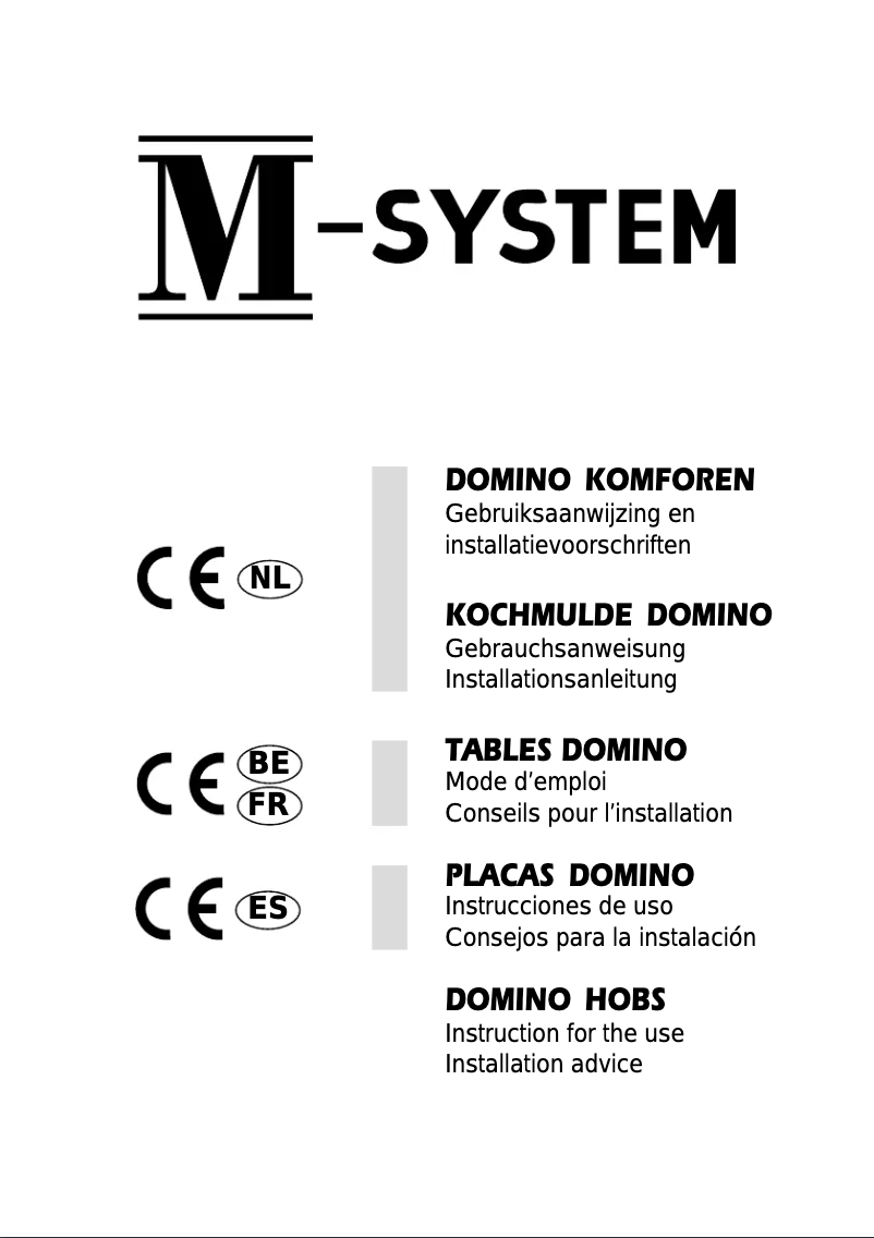 Page n°1 - Manuel utilisateur M-System MCGW30IX