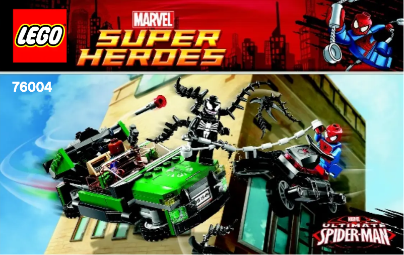 Page 1 de la notice Manuel utilisateur Lego Spider-Man (TM): Spider-Cycle Chase