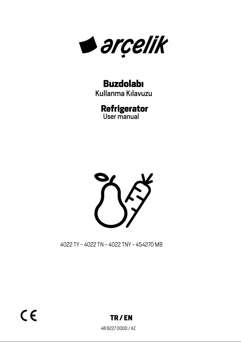 Page n°1 - Manuel utilisateur Arçelik 454270 MB