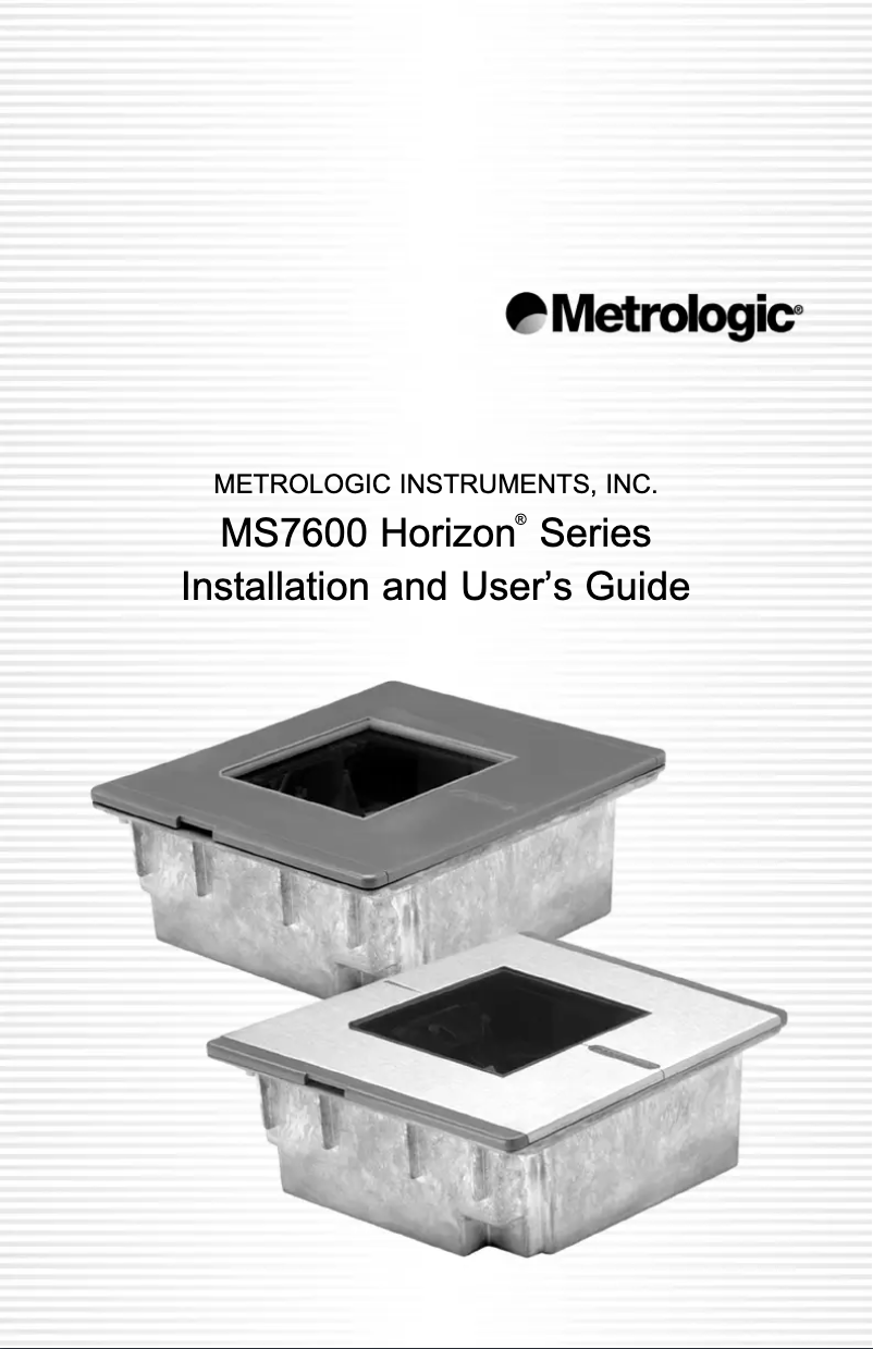 Page n°1 - Manuel utilisateur Honeywell Horizon 7625