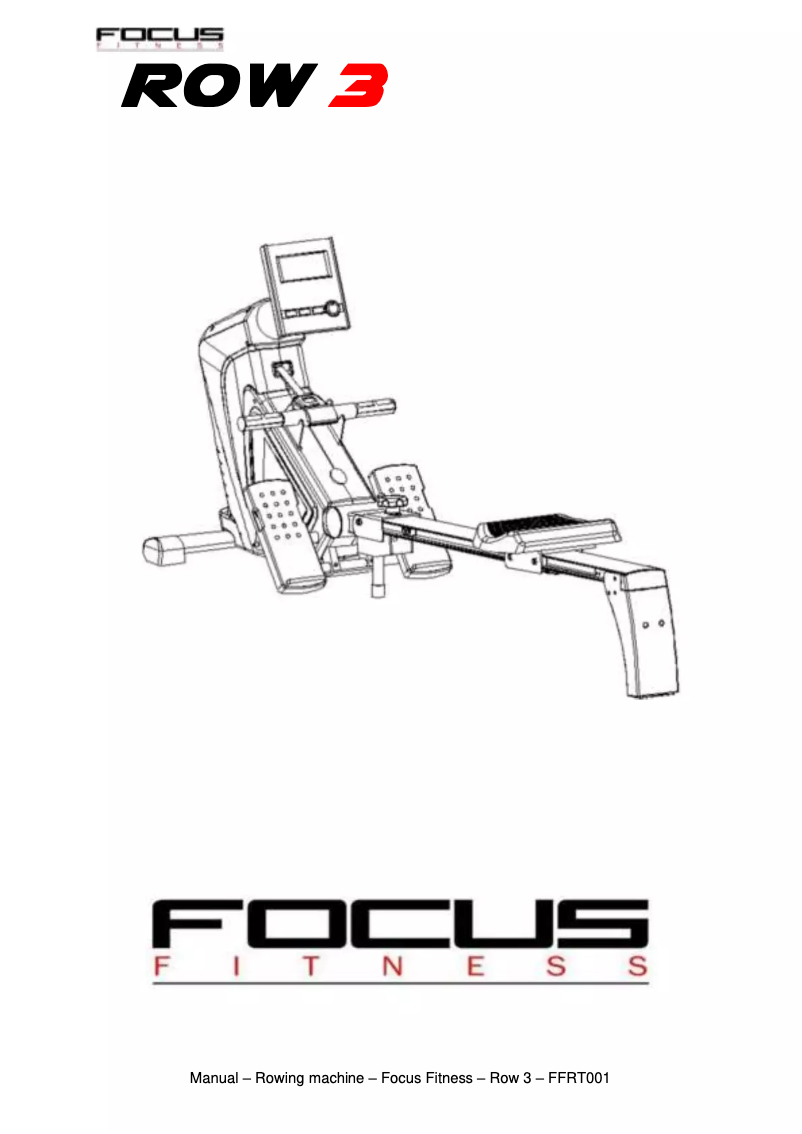 Page n°1 - Manuel utilisateur Focus Fitness Row 3