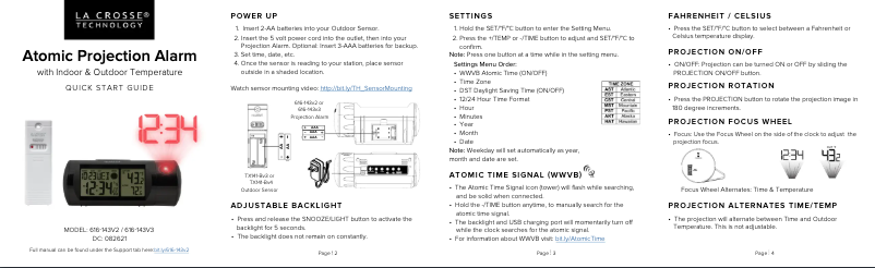 Página 1 del manual Manual de usuario La Crosse Technology 616-143V3