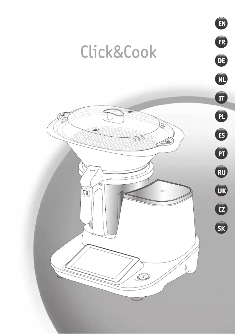 Image de la première page du manuel de l'appareil Click&Cook HF506110