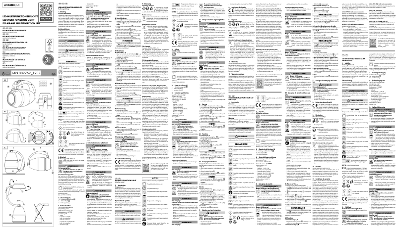 Página 1 del manual Manual de usuario Livarno Lux IAN 332762