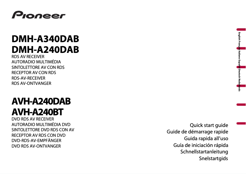 Image de la première page du manuel de l'appareil DMH-A240DAB