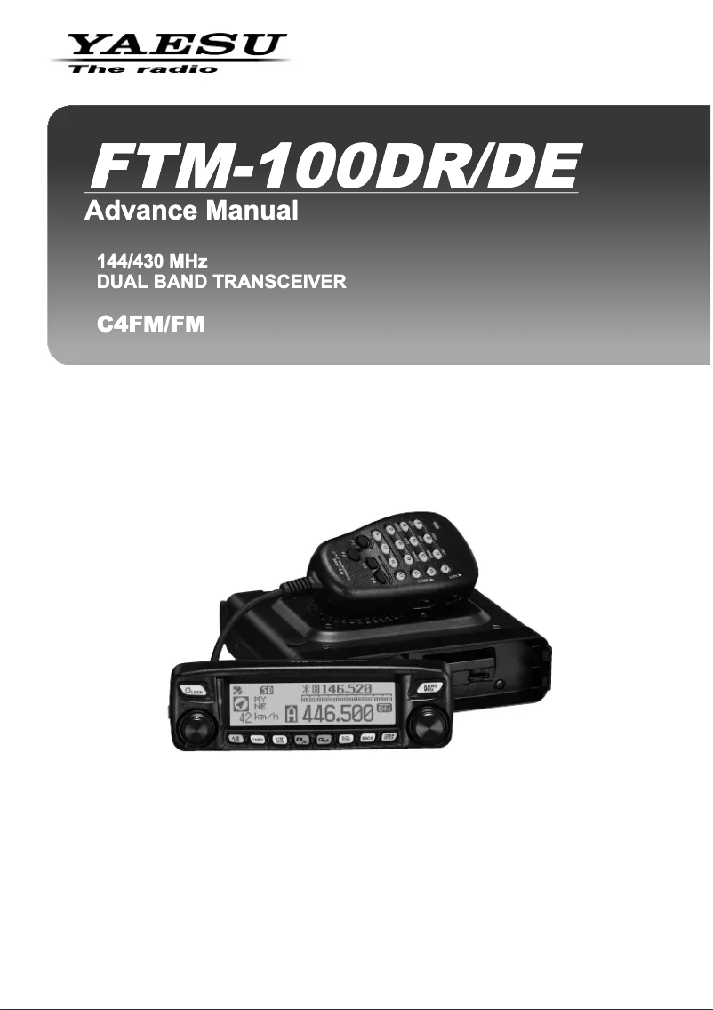 Página 1 del manual Manual de usuario Yaesu FTM-100DR
