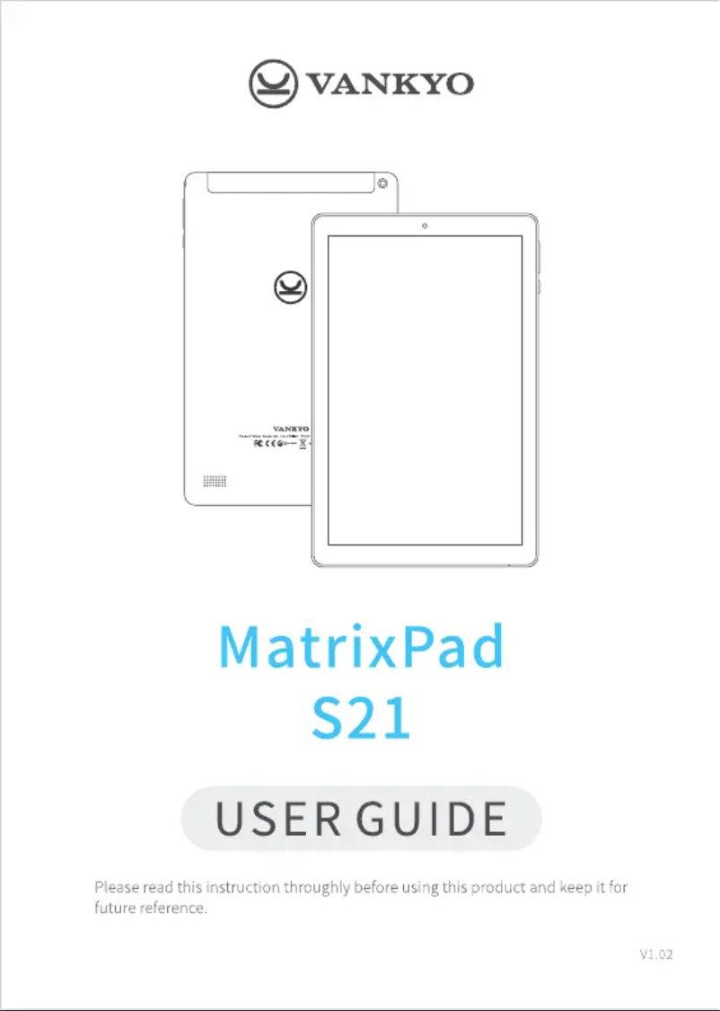 Image de la première page du manuel de l'appareil MatrixPad S21